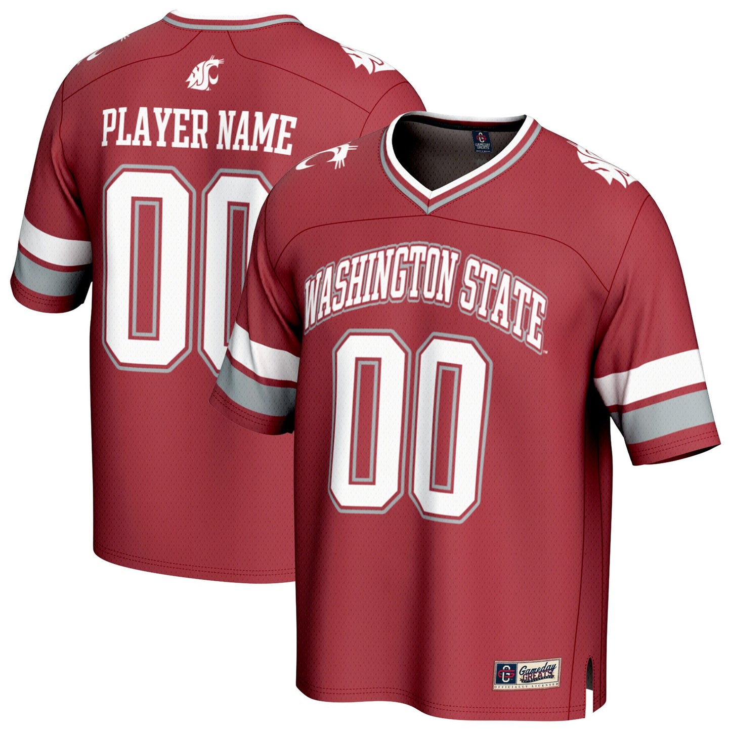 Washington State Cougars GameDay Greats Youth NIL Pick-A-Player Football Fashion Jersey - Crimson