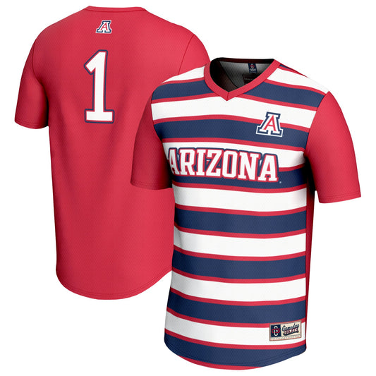 #1 Arizona Wildcats GameDay Greats Youth Lightweight Soccer Fashion Jersey - Red