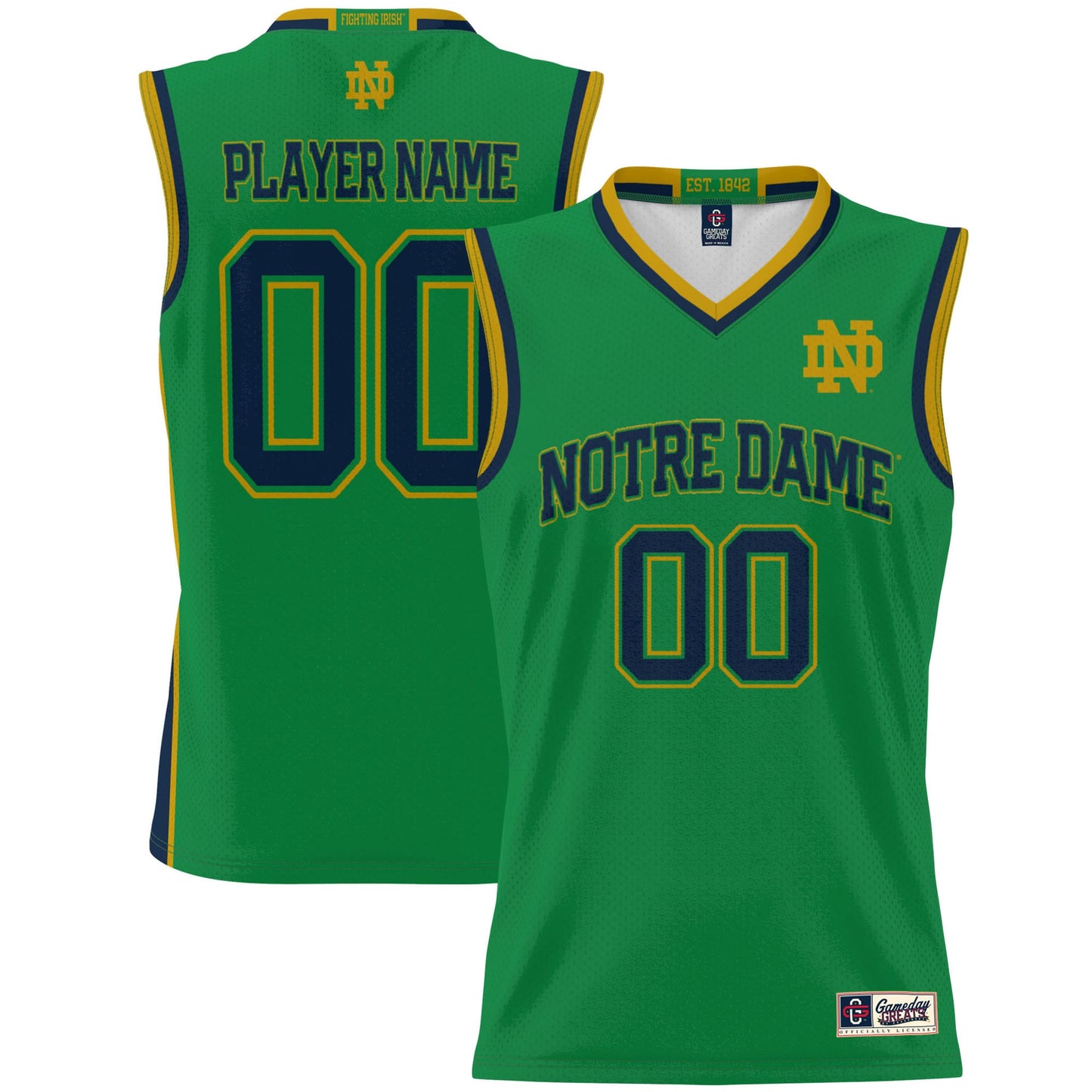 Notre Dame Fighting Irish GameDay Greats Youth NIL Pick-A-Player Lightweight Women's Basketball Jersey - Black