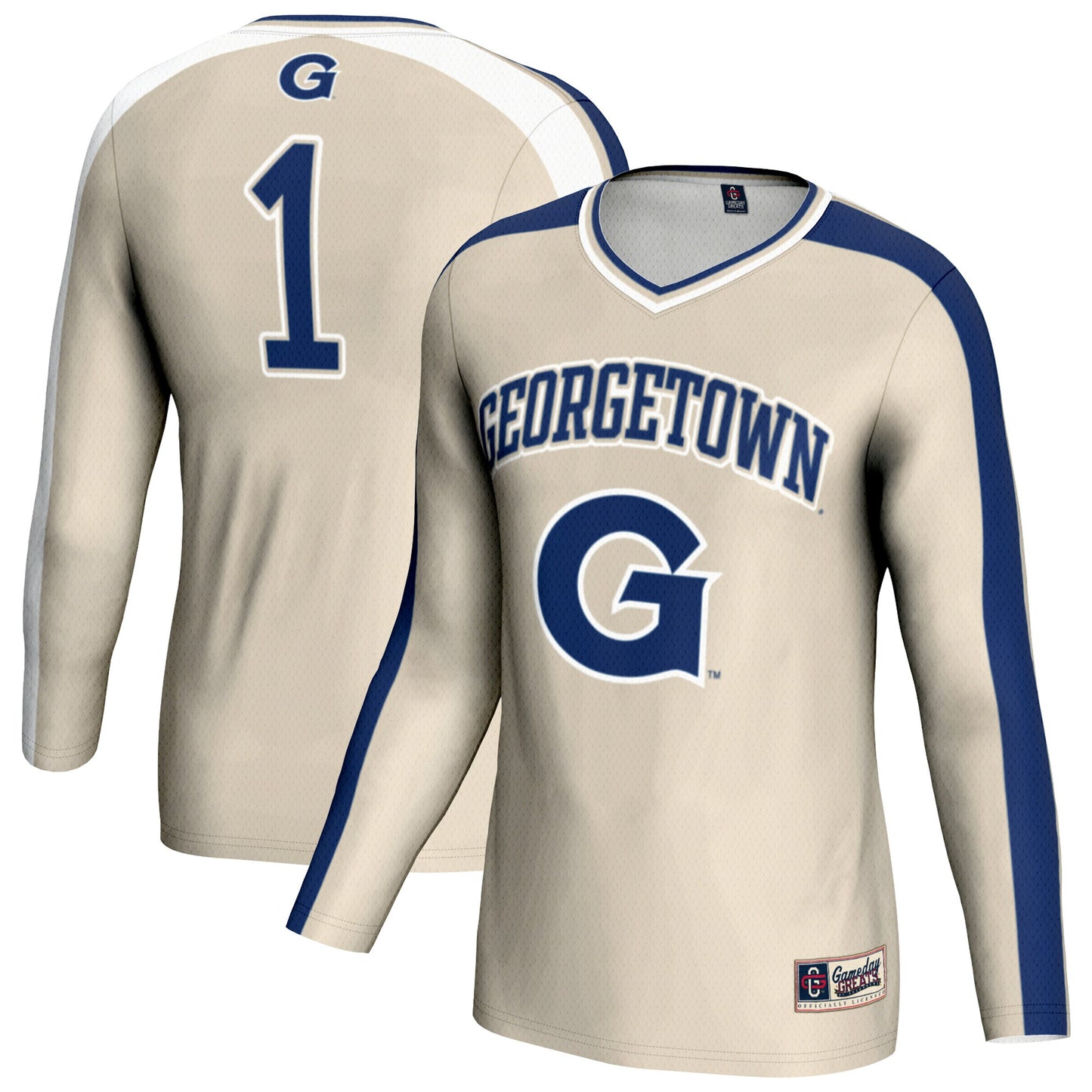 Georgetown Hoyas GameDay Greats Youth #1 Lightweight Volleyball Fashion Jersey - Gray