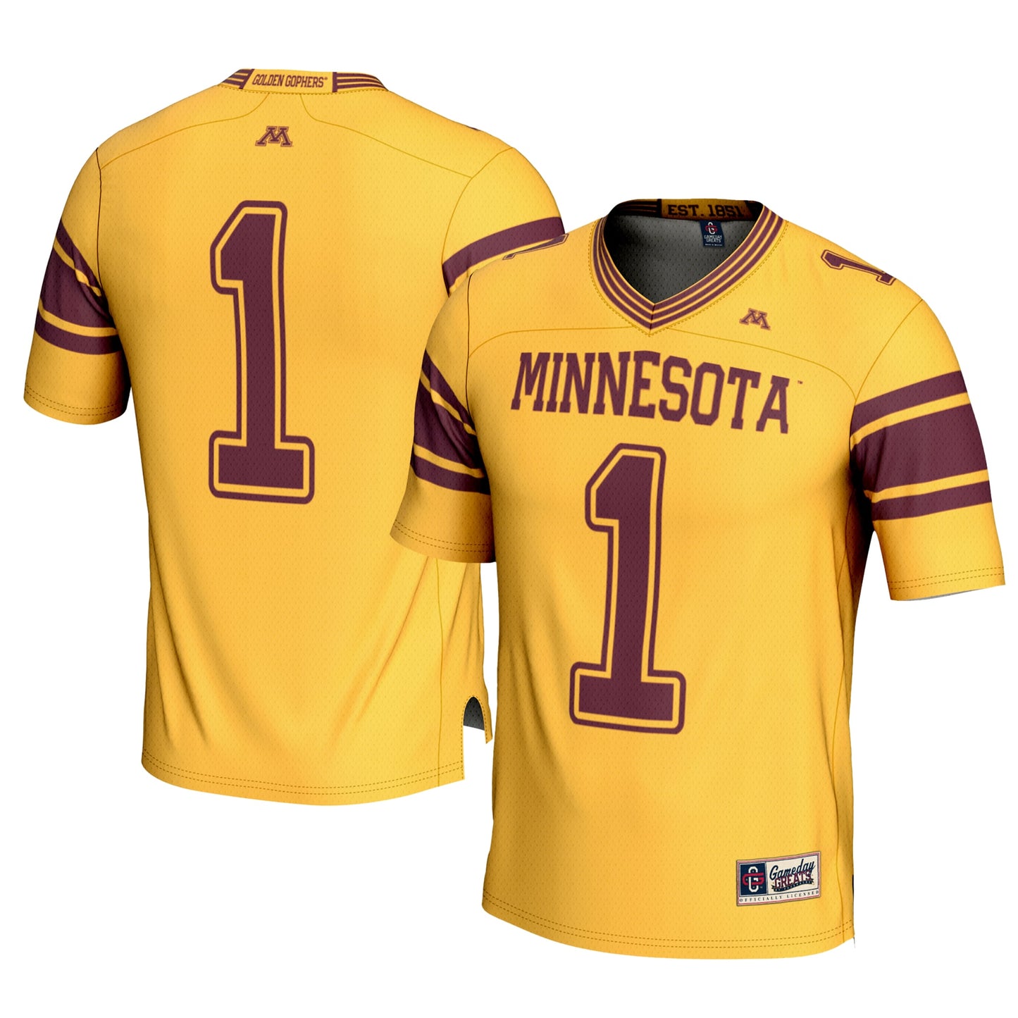 #1 Minnesota Golden Gophers GameDay Greats Youth Football Jersey – Maroon