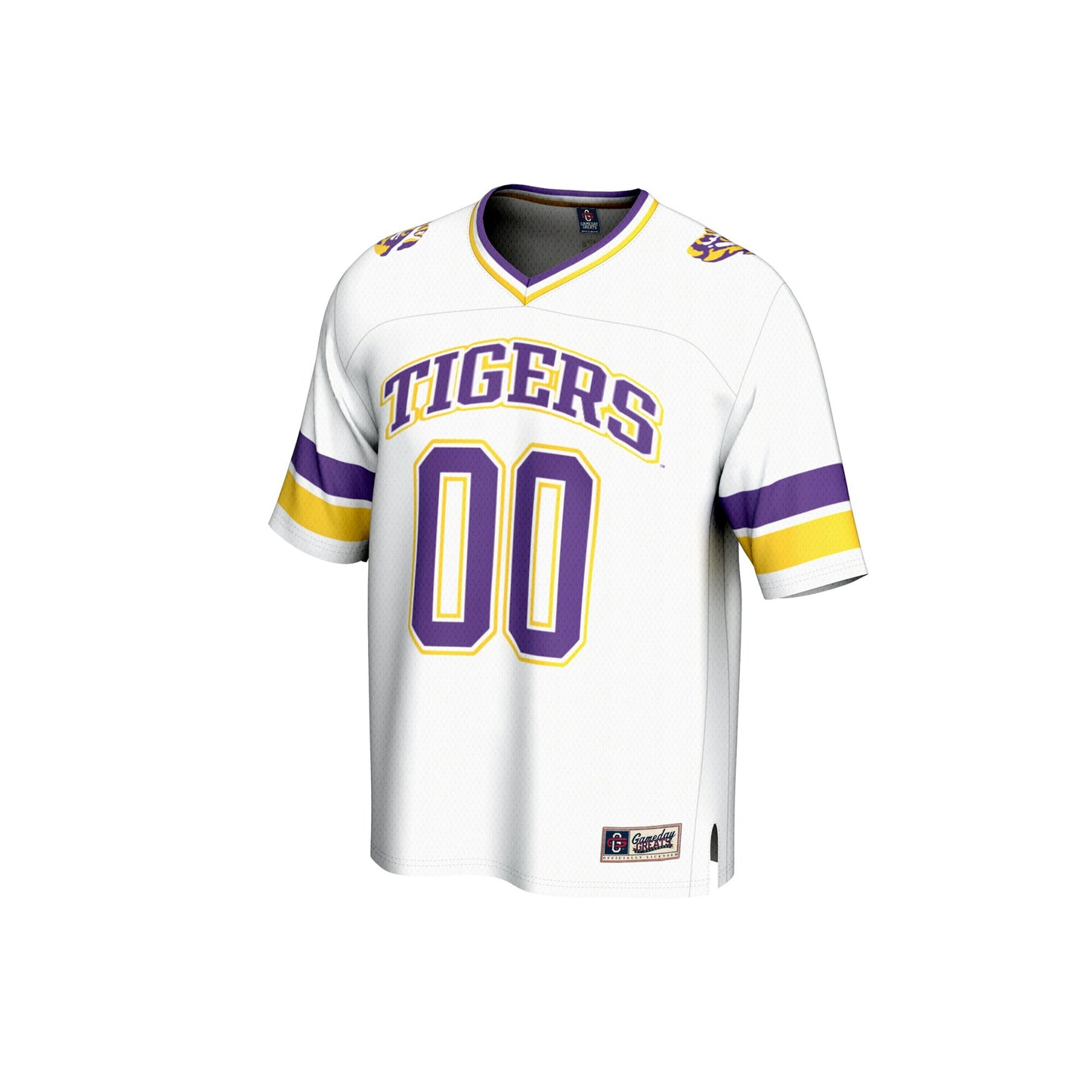 LSU Tigers GameDay Greats Youth NIL Pick-A-Player Football Fashion Jersey - White