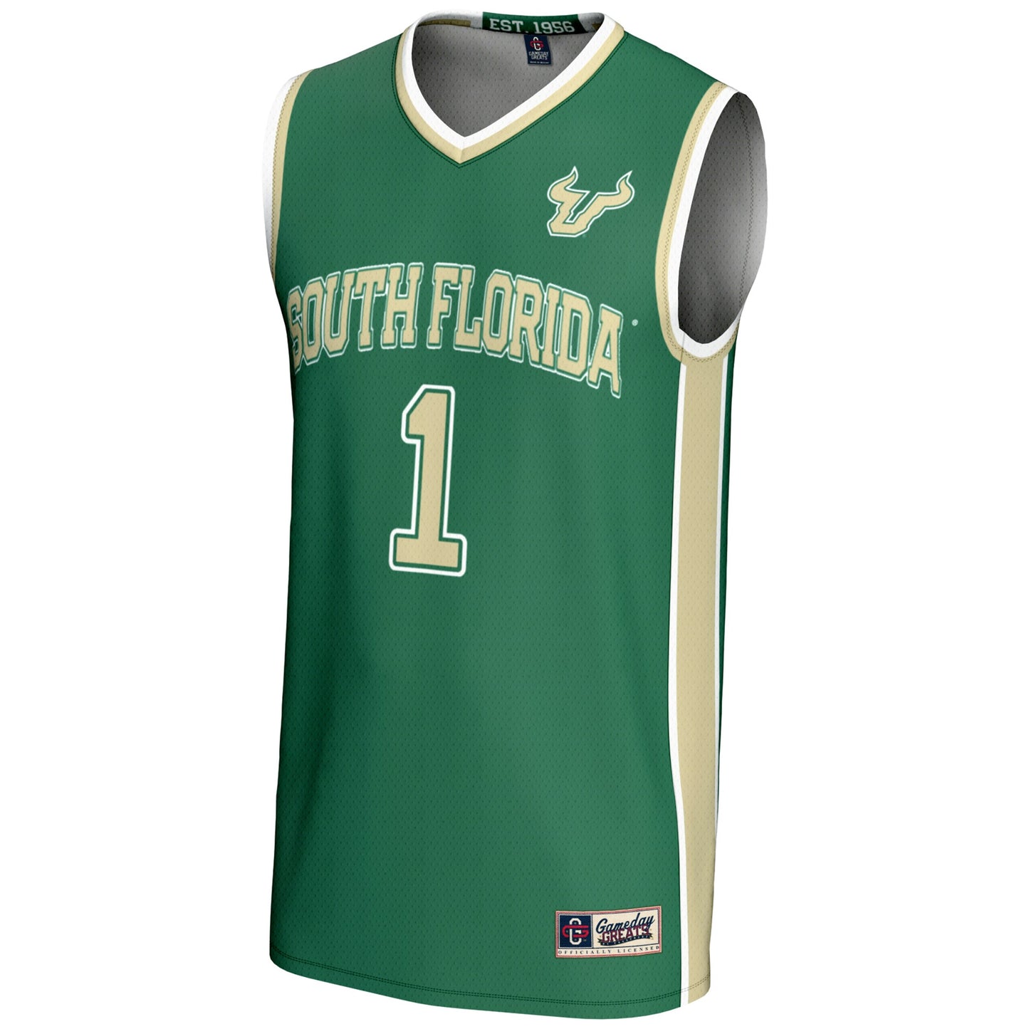 #1 South Florida Bulls GameDay Greats Youth Lightweight Basketball Jersey - Green