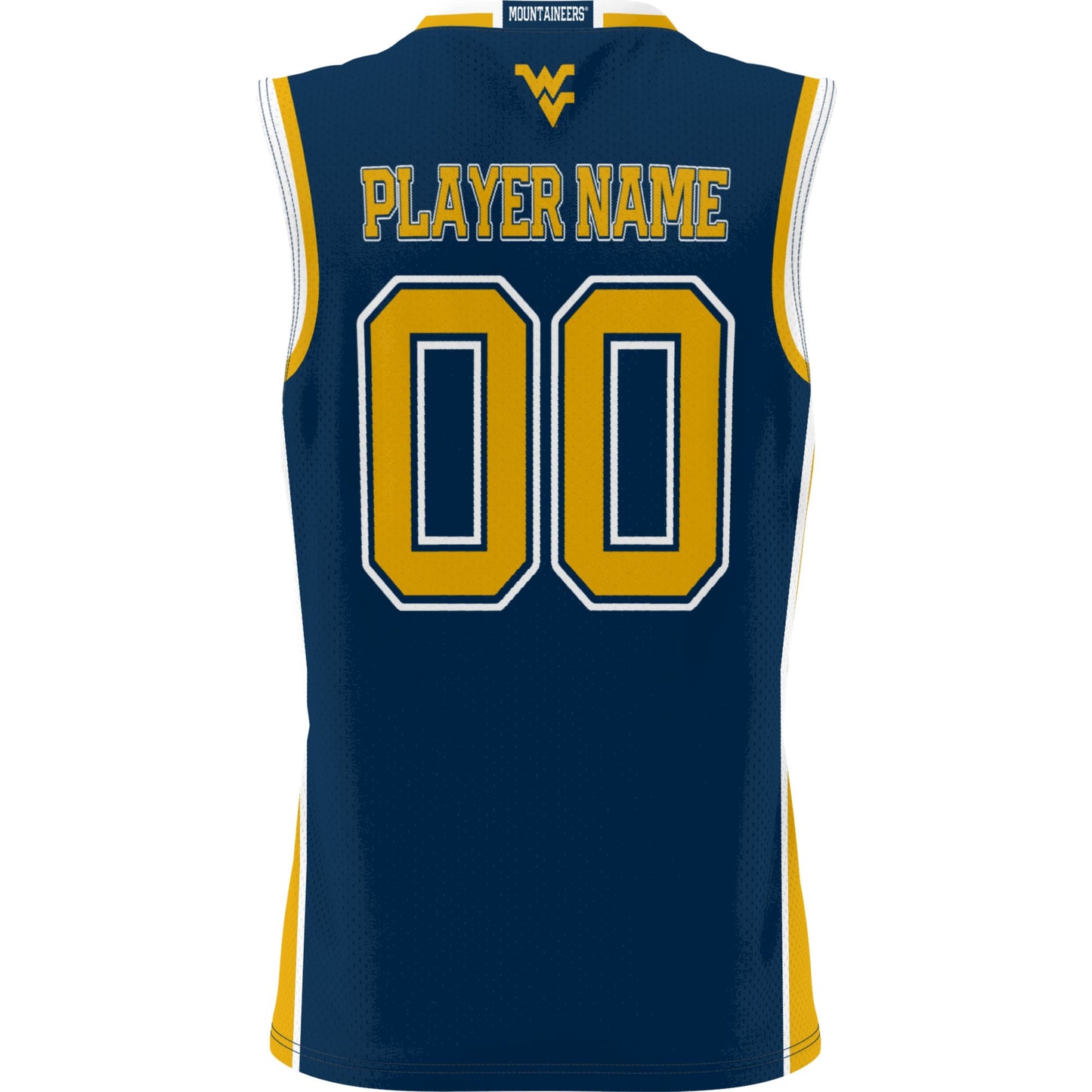 West Virginia Mountaineers GameDay Greats Unisex  Lightweight NIL Pick-A-Player Women's Basketball Jersey - Gold