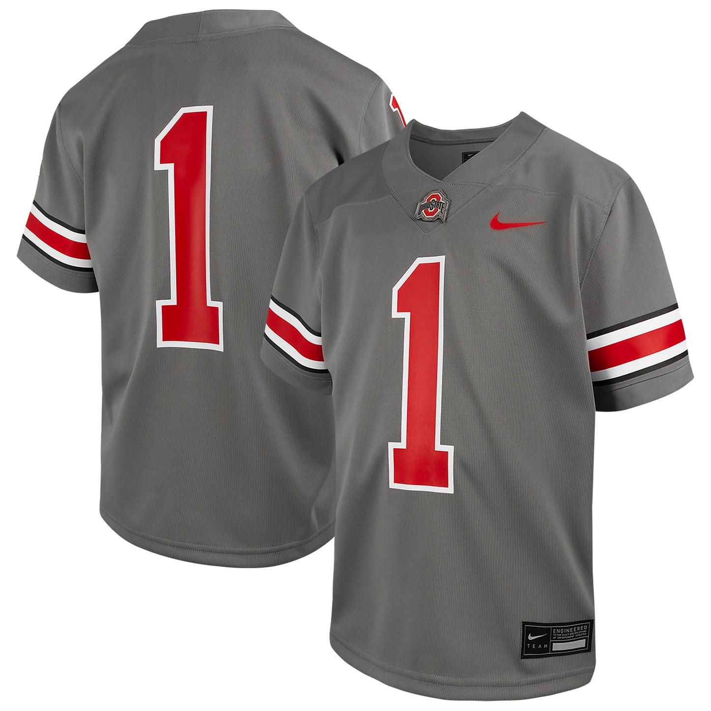 #1 Ohio State Buckeyes Nike Preschool Alternate Untouchable Football Jersey - Steel