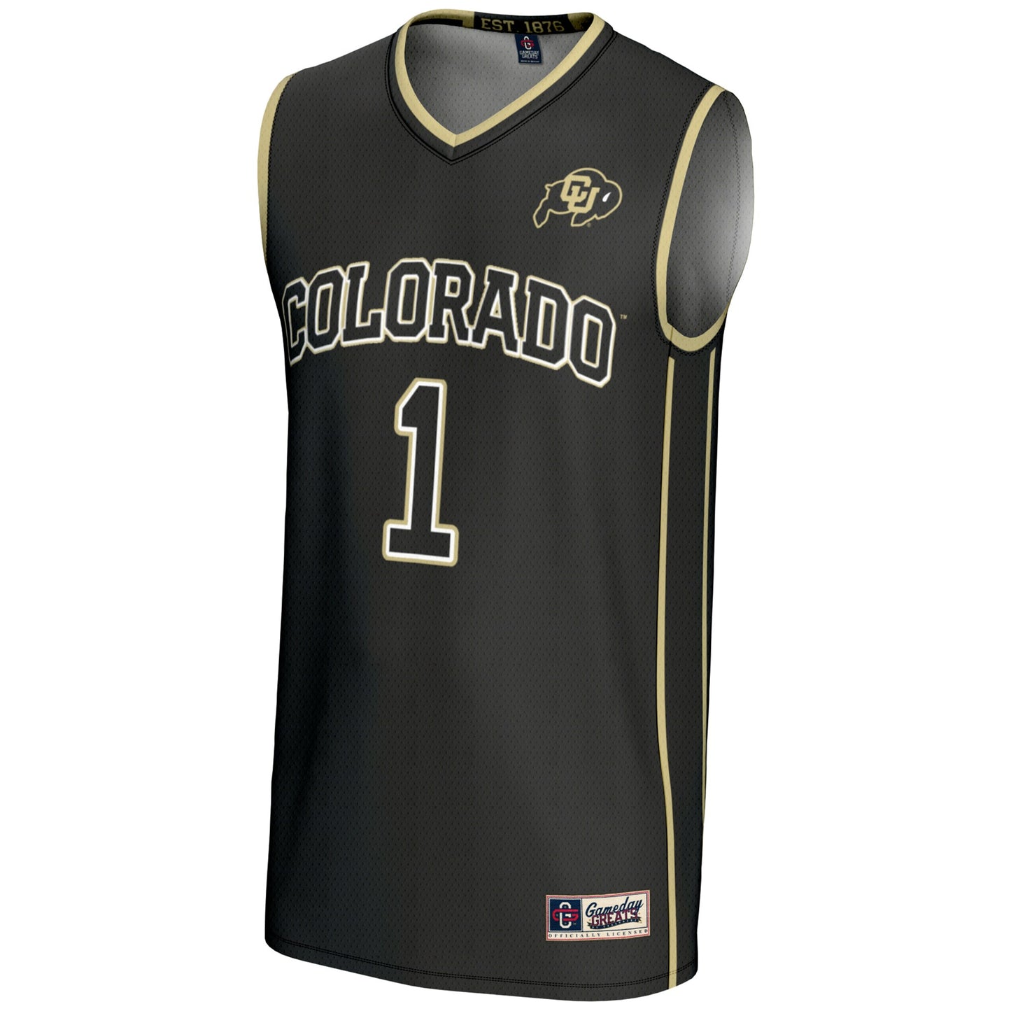 #1 Colorado Buffaloes GameDay Greats Youth Lightweight Replica Basketball Jersey - White