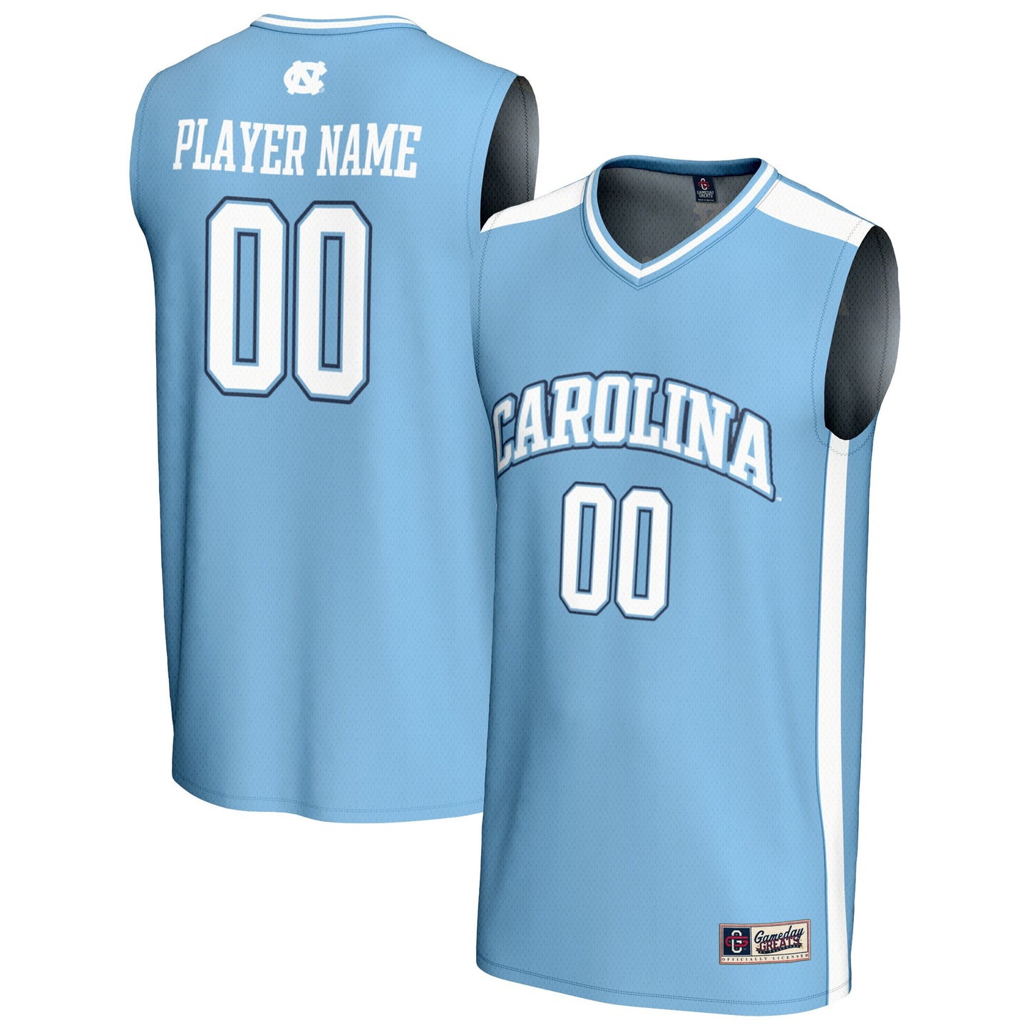North Carolina Tar Heels GameDay Greats Youth NIL Pick-A-Player Lightweight Men's Basketball Fashion Jersey - Light Blue