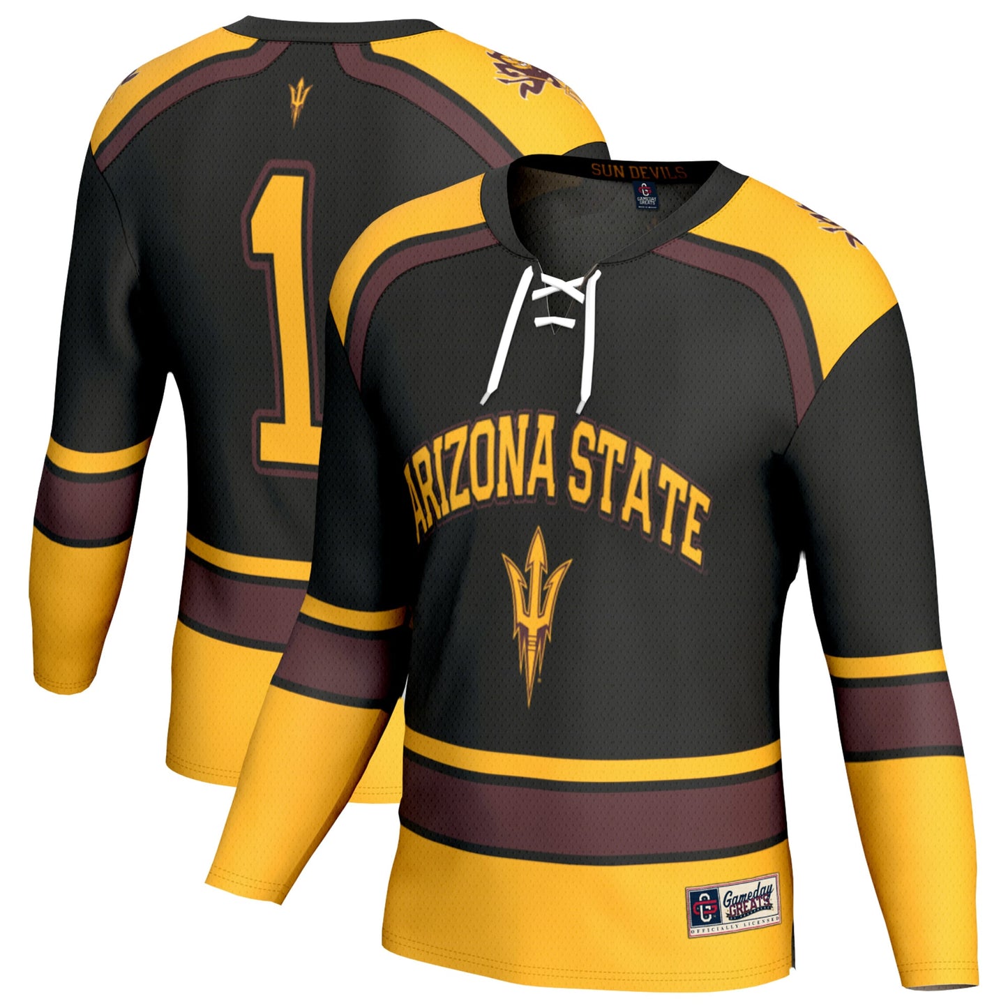 Arizona State Sun Devils GameDay Greats Unisex Lightweight Hockey Fashion Jersey - White