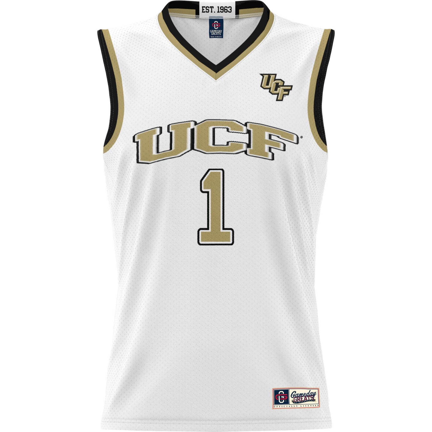 #1 UCF Knights GameDay Greats Youth Lightweight Basketball Jersey - White