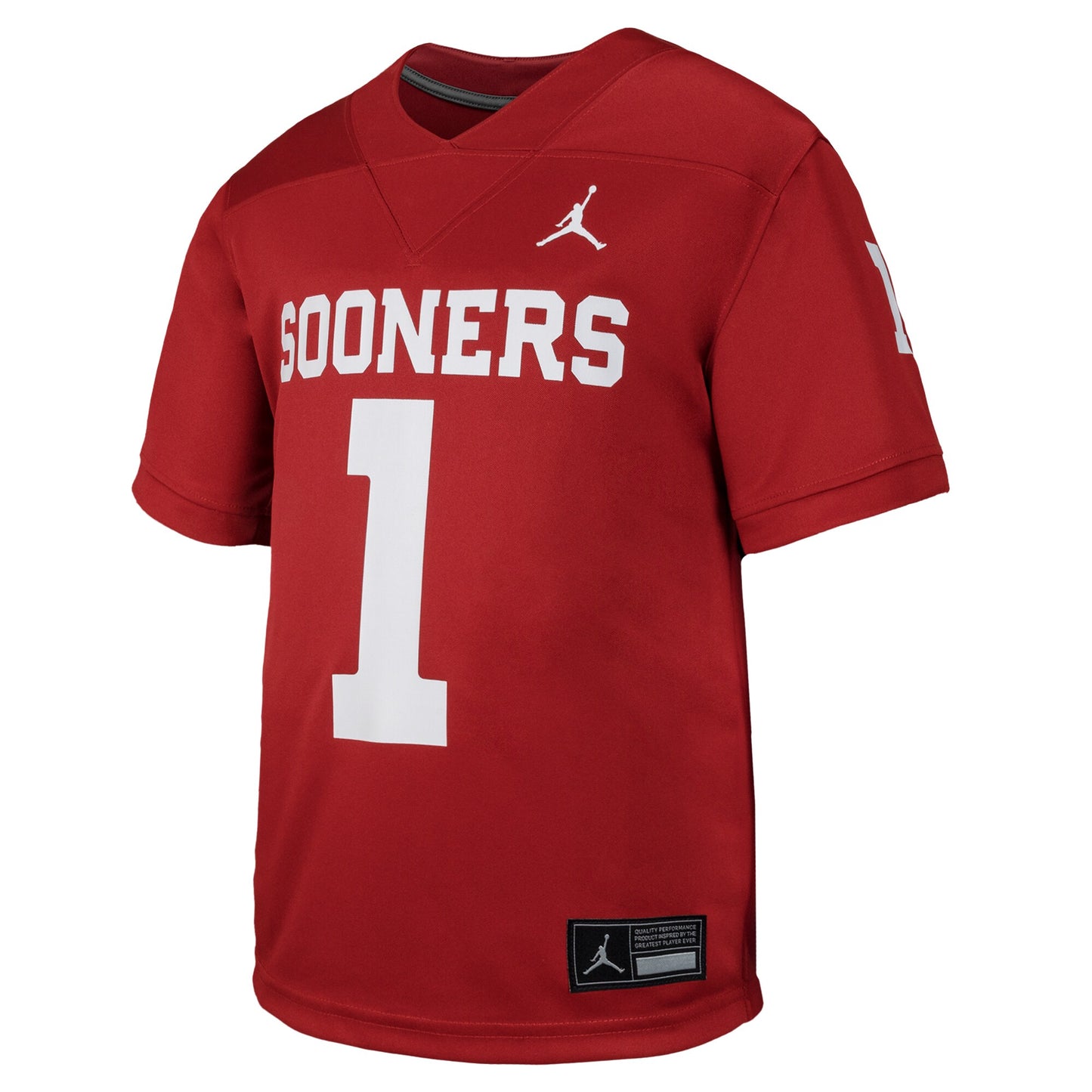 #1 Oklahoma Sooners Jordan Brand Toddler Untouchable Replica Game Jersey - Crimson