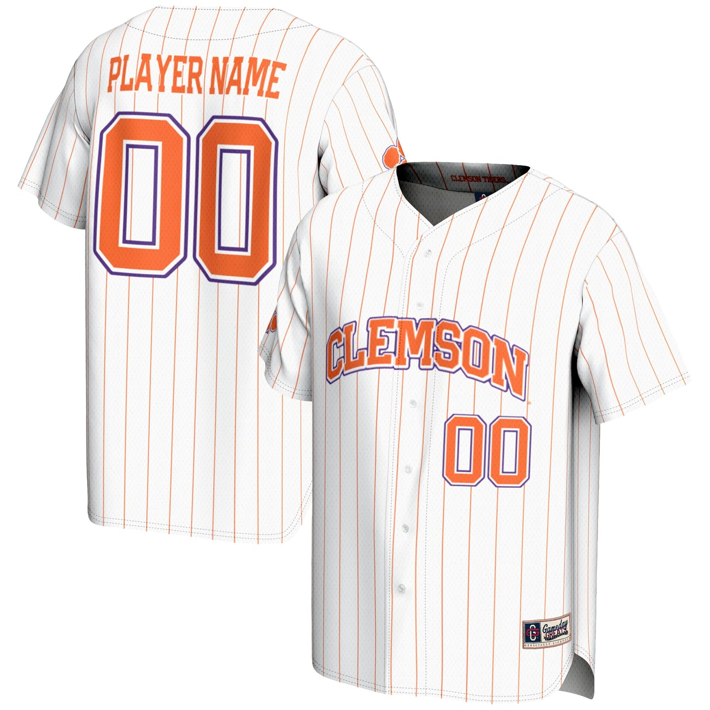 Clemson Tigers GameDay Greats Youth NIL Pick-A-Player Lightweight Baseball Jersey - Purple