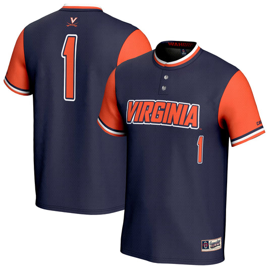 Virginia Cavaliers GameDay Greats Youth Lightweight Softball Fashion Jersey - Navy