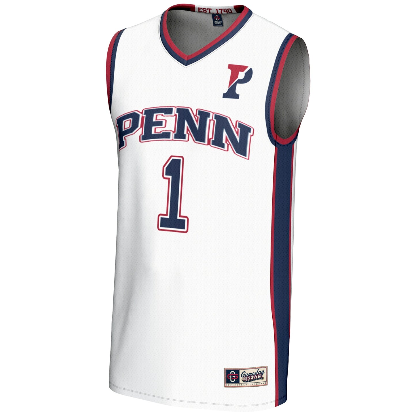 #1 Pennsylvania Quakers GameDay Greats Youth Lightweight Basketball Jersey - Black