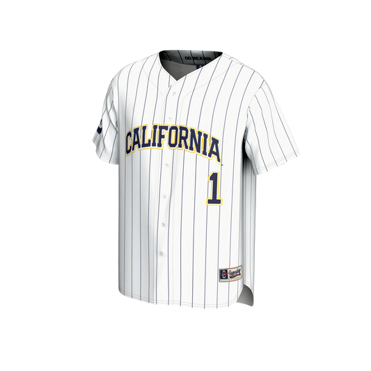 #1 Cal Bears GameDay Greats Youth Lightweight Baseball Fashion Jersey - White