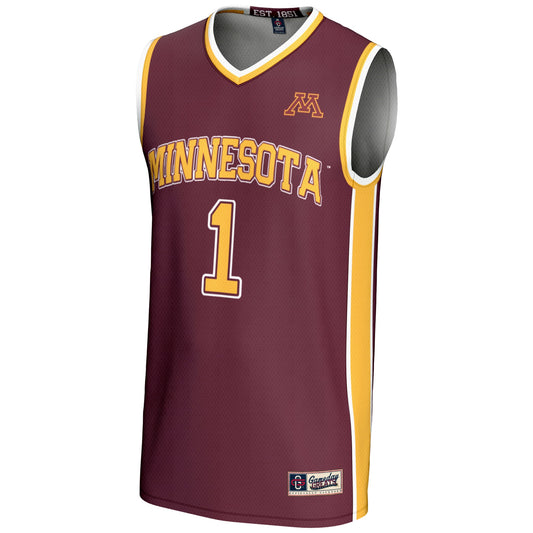 #1 Minnesota Golden Gophers GameDay Greats Unisex Lightweight Basketball Jersey - Maroon