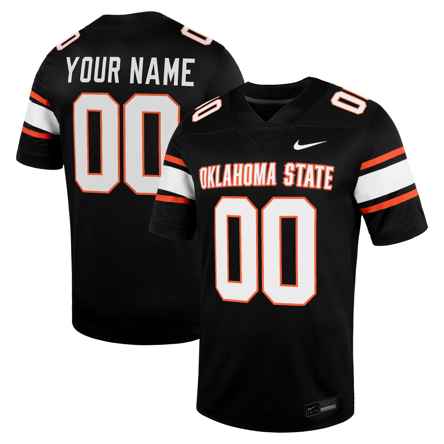 Oklahoma State Cowboys Nike Custom Football Game Jersey - Black
