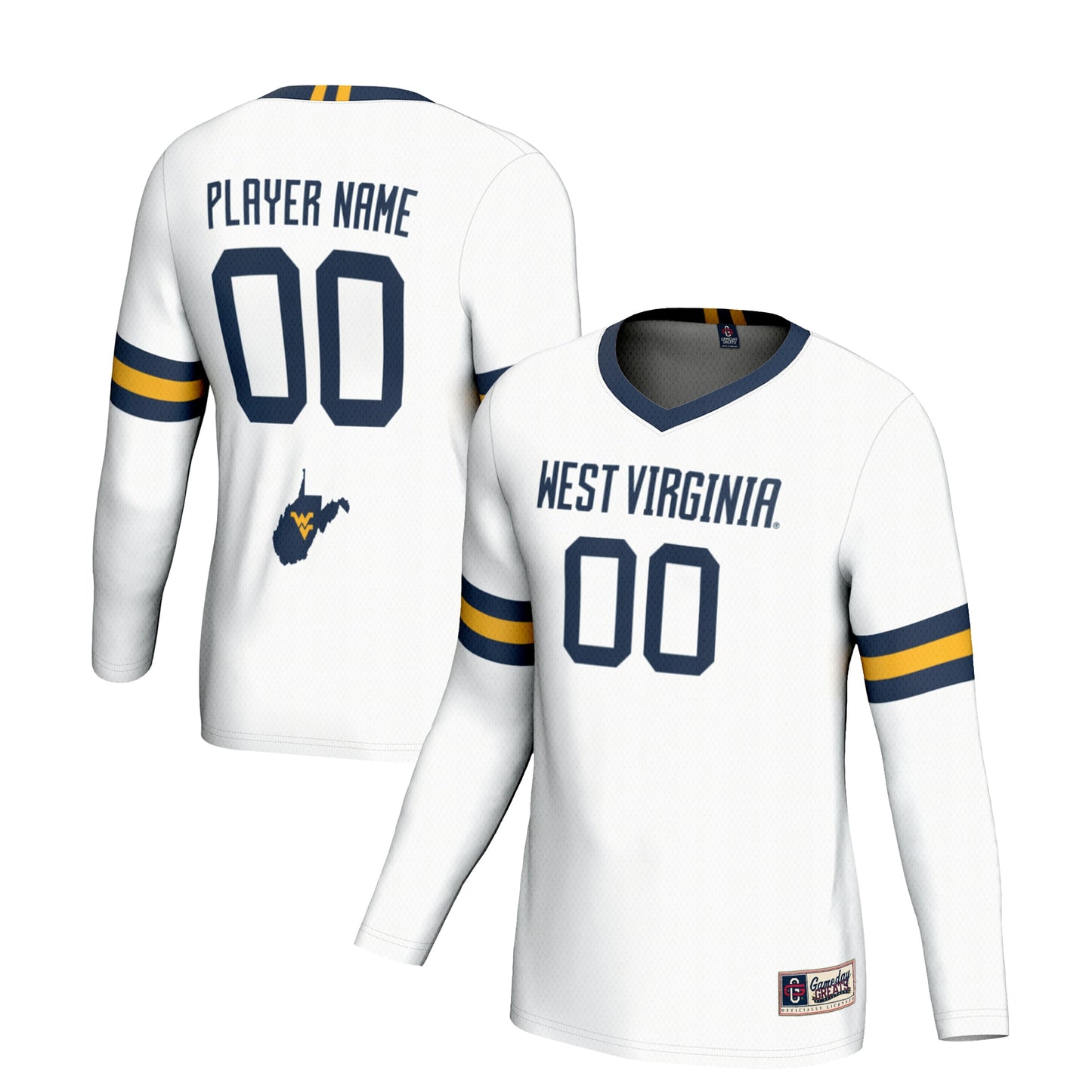 West Virginia Mountaineers GameDay Greats Unisex NIL Pick-A-Player Lightweight Volleyball Jersey - Gray