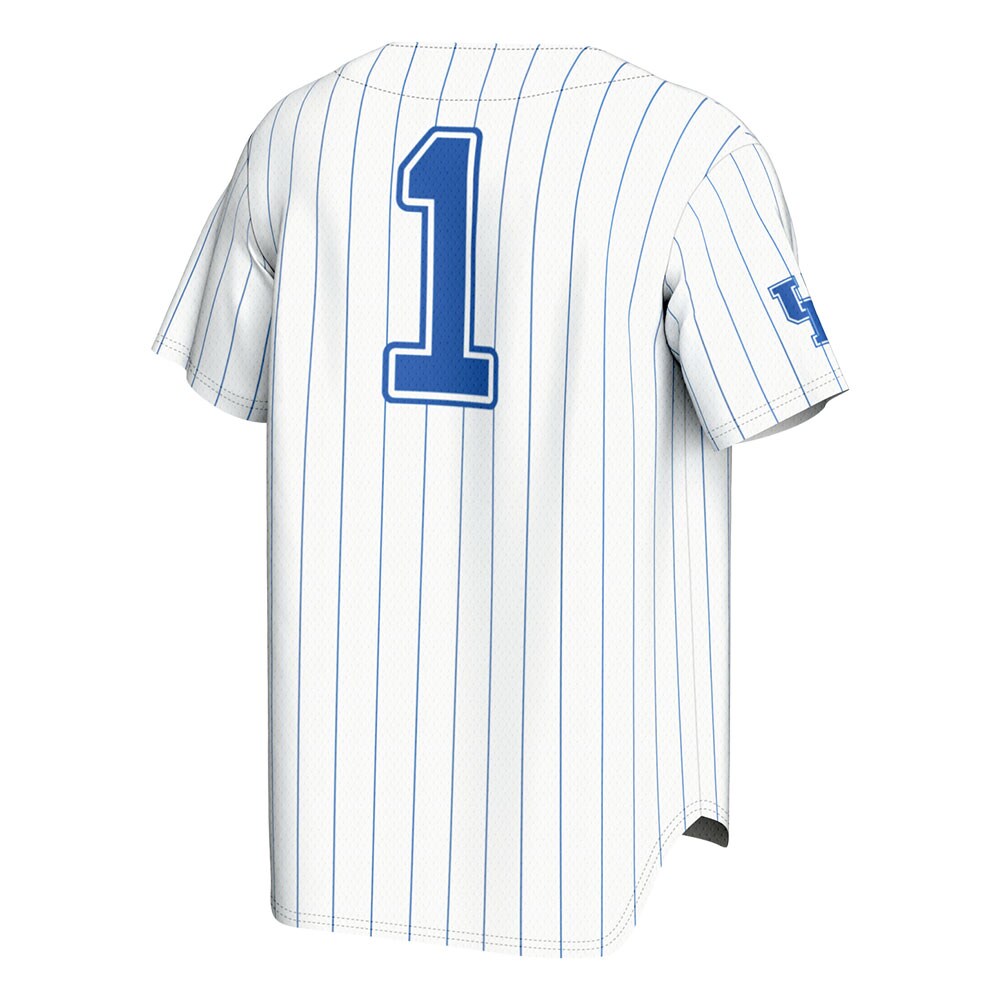 #1 Kentucky Wildcats GameDay Greats Youth Lightweight Baseball Jersey - White