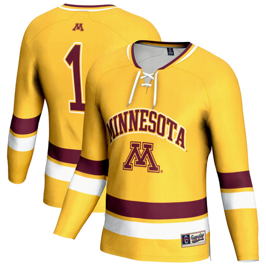 #1 Minnesota Golden Gophers GameDay Greats Unisex Lightweight Women's Hockey Jersey - Gold