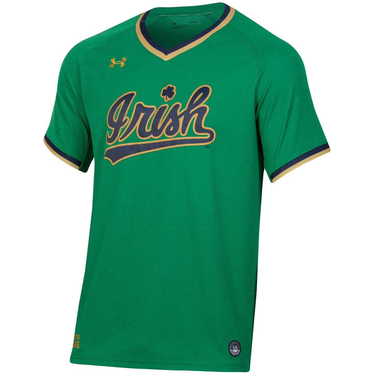 Notre Dame Fighting Irish Under Armour Softball V-Neck Jersey - Green
