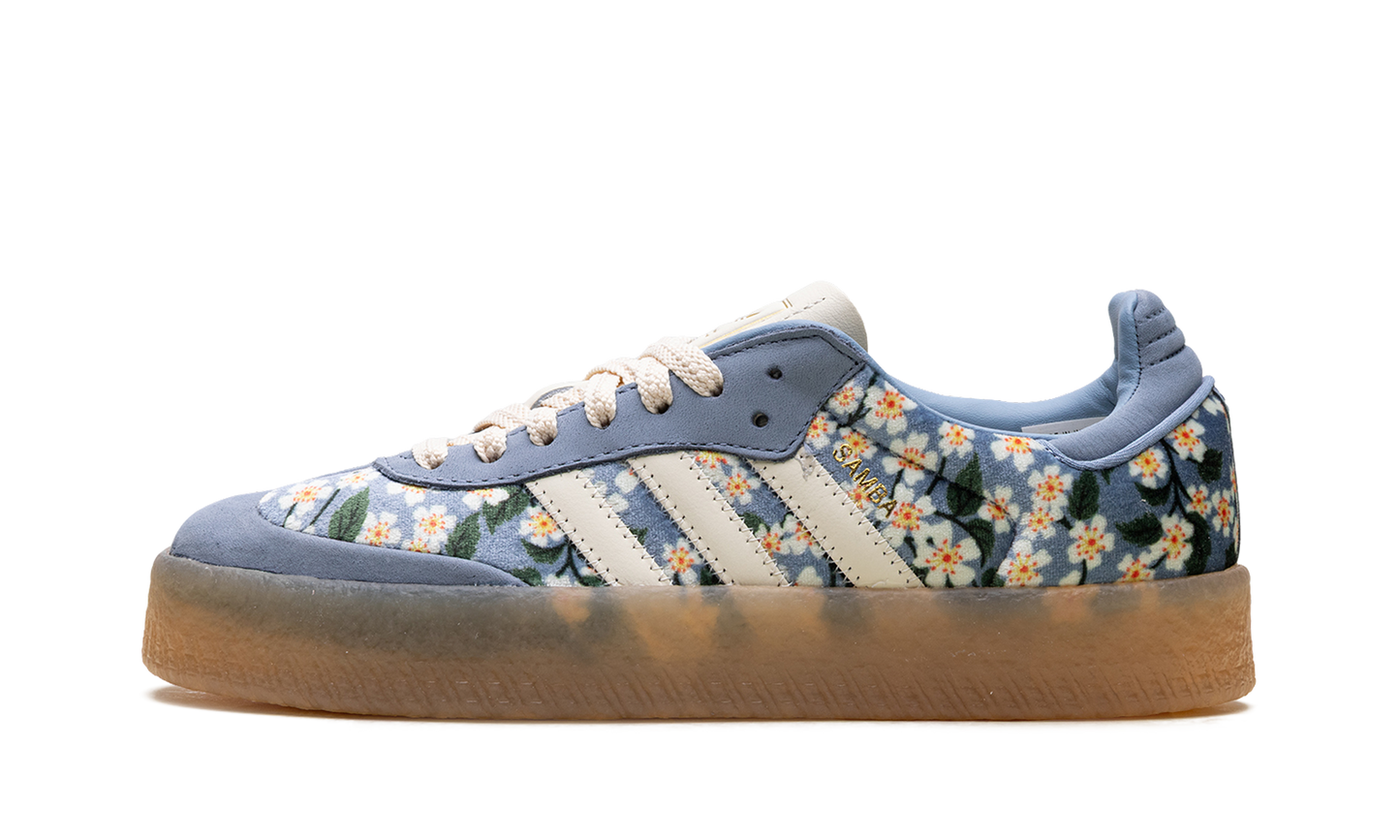 Sambae WMNS "Liberty London Floral Embroidery Blue Cream White" JQ6046