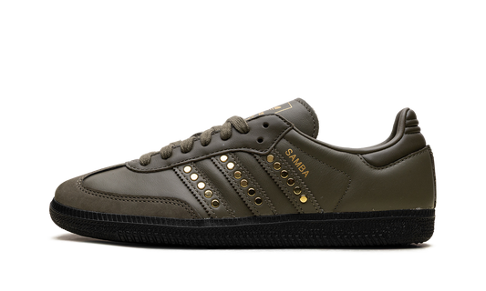 Samba OG WMNS "Studded Stripes Dark Khaki Black" JR8870