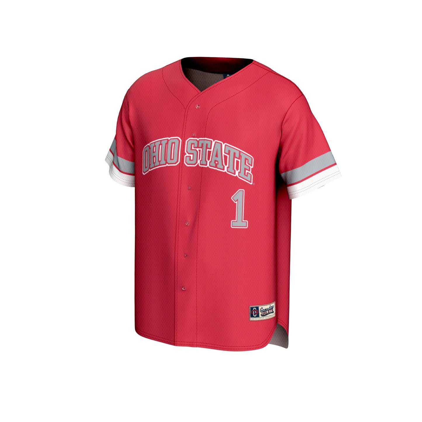 #1 Ohio State Buckeyes GameDay Greats Youth Lightweight Collegiate Baseball Fashion Jersey - Scarlet