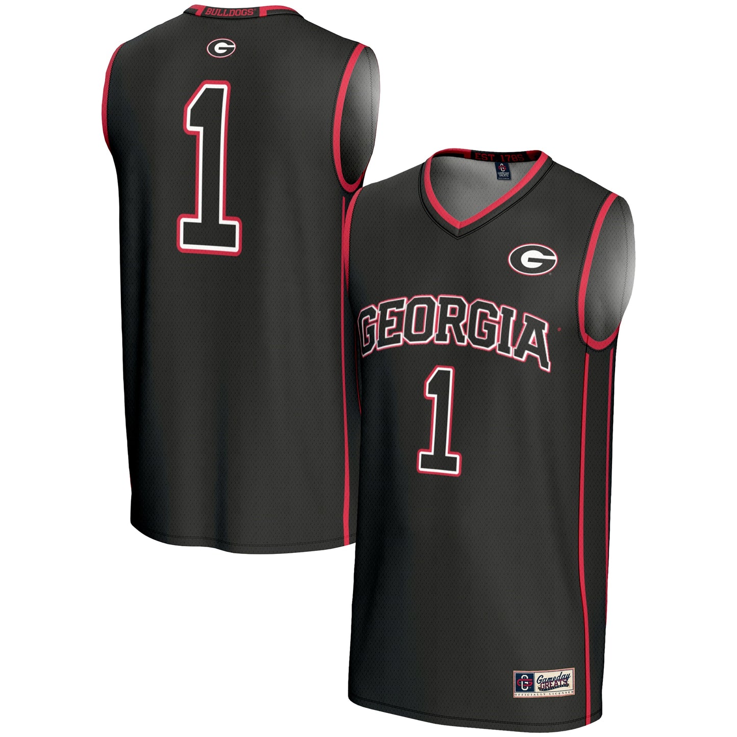 #1 Georgia Bulldogs GameDay Greats Youth Lightweight Basketball Jersey - Red