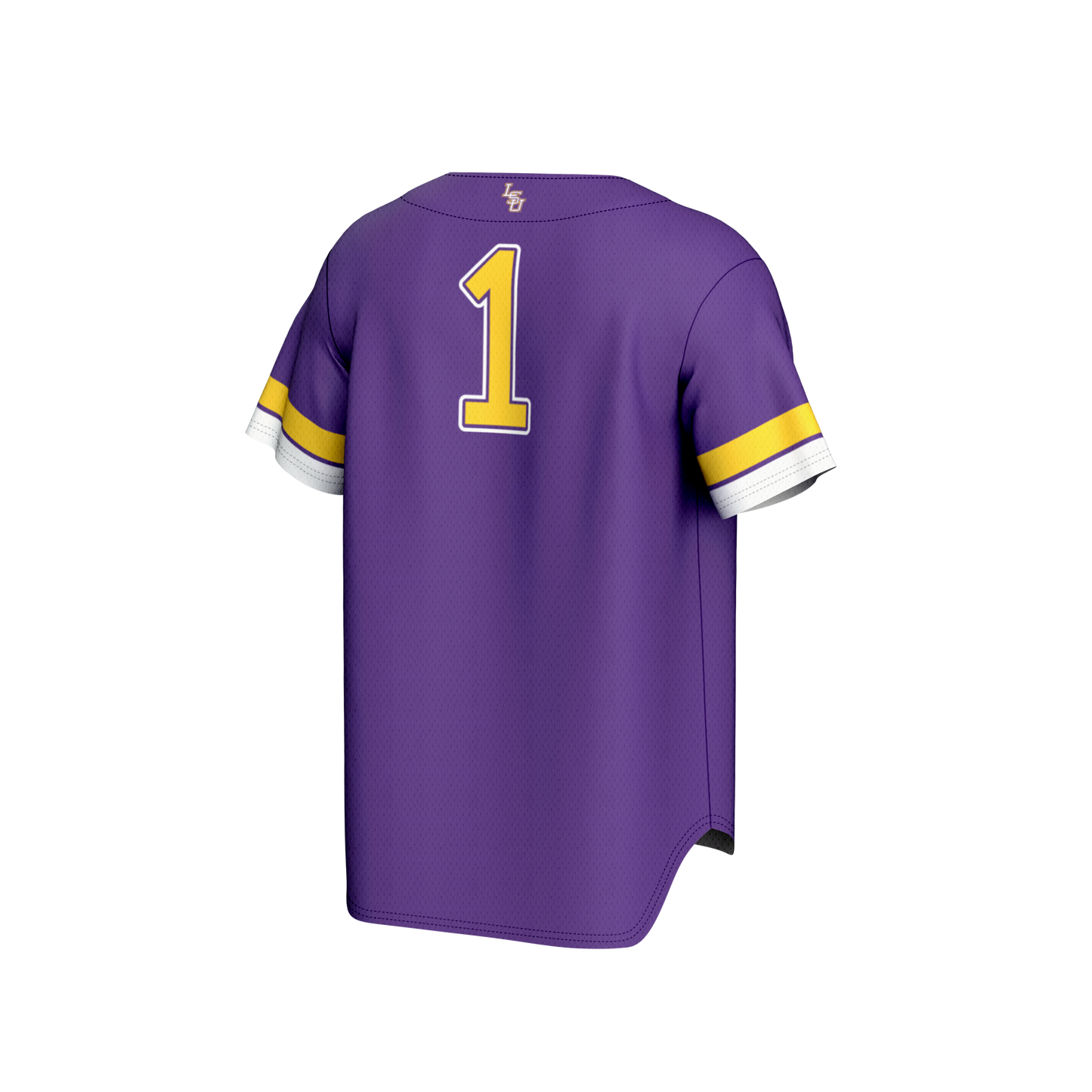 #1 LSU Tigers GameDay Greats Youth Lightweight Collegiate Baseball Fashion Jersey - Purple