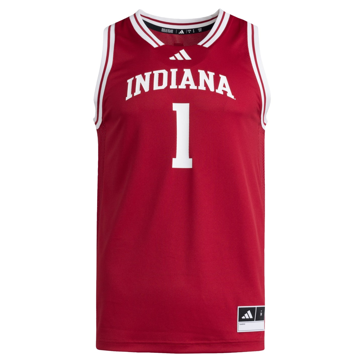 #1 Indiana Hoosiers adidas Replica Swingman Jersey - White