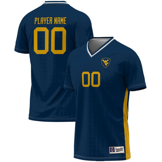 West Virginia Mountaineers GameDay Greats Youth Pick-A-Player NIL Lightweight Soccer Jersey - Navy