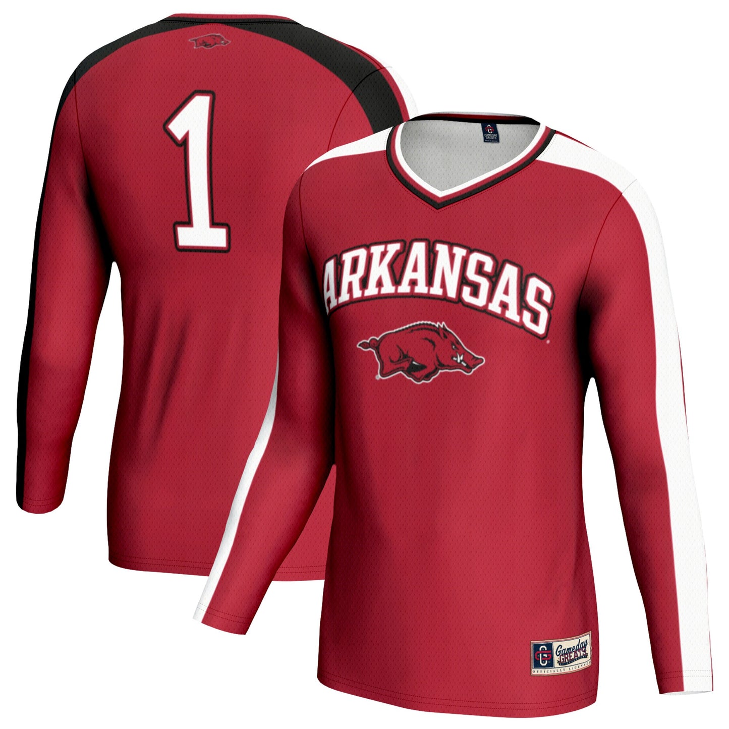 Arkansas Razorbacks GameDay Greats Unisex Women's Volleyball Lightweight Fashion Jersey - Cardinal