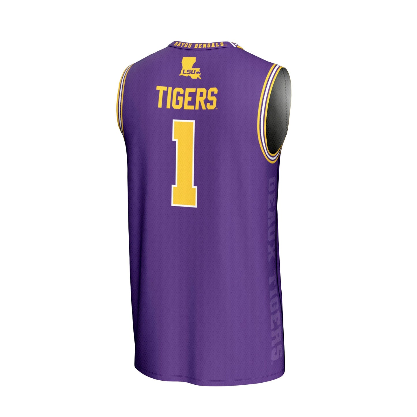 #1 LSU Tigers GameDay Greats Youth Lightweight Icon Print Basketball Jersey - Purple