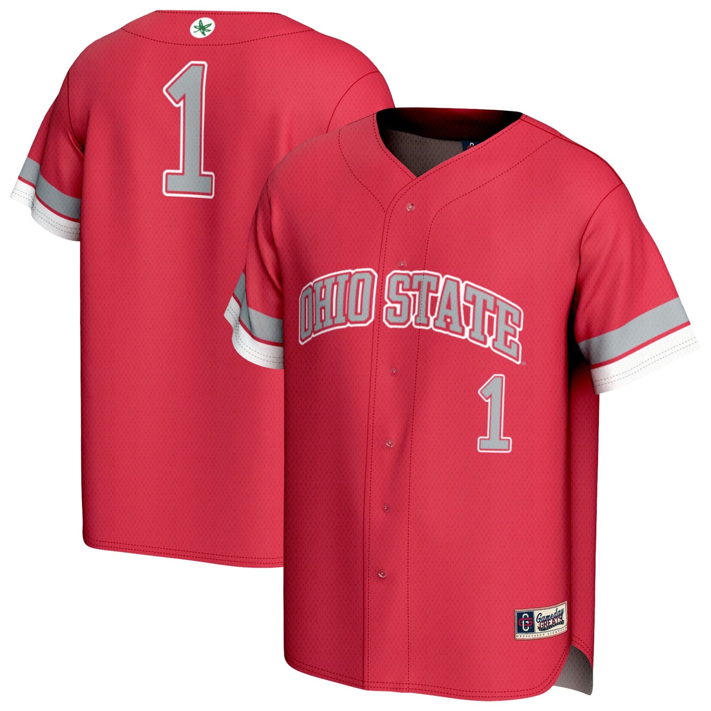 #1 Ohio State Buckeyes GameDay Greats Youth Lightweight Collegiate Baseball Fashion Jersey - Scarlet