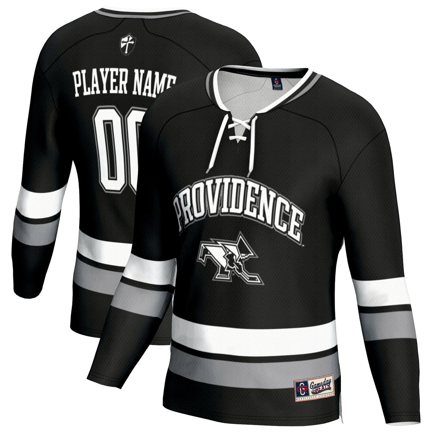 Providence Friars GameDay Greats Youth NIL Pick-A-Player Women's Hockey Lightweight Jersey - Black