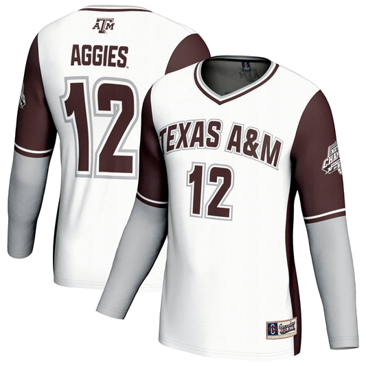 Texas A&M Aggies GameDay Greats Unisex 2025 NCAA Volleyball National Champions Commemorative Fashion Jersey - White