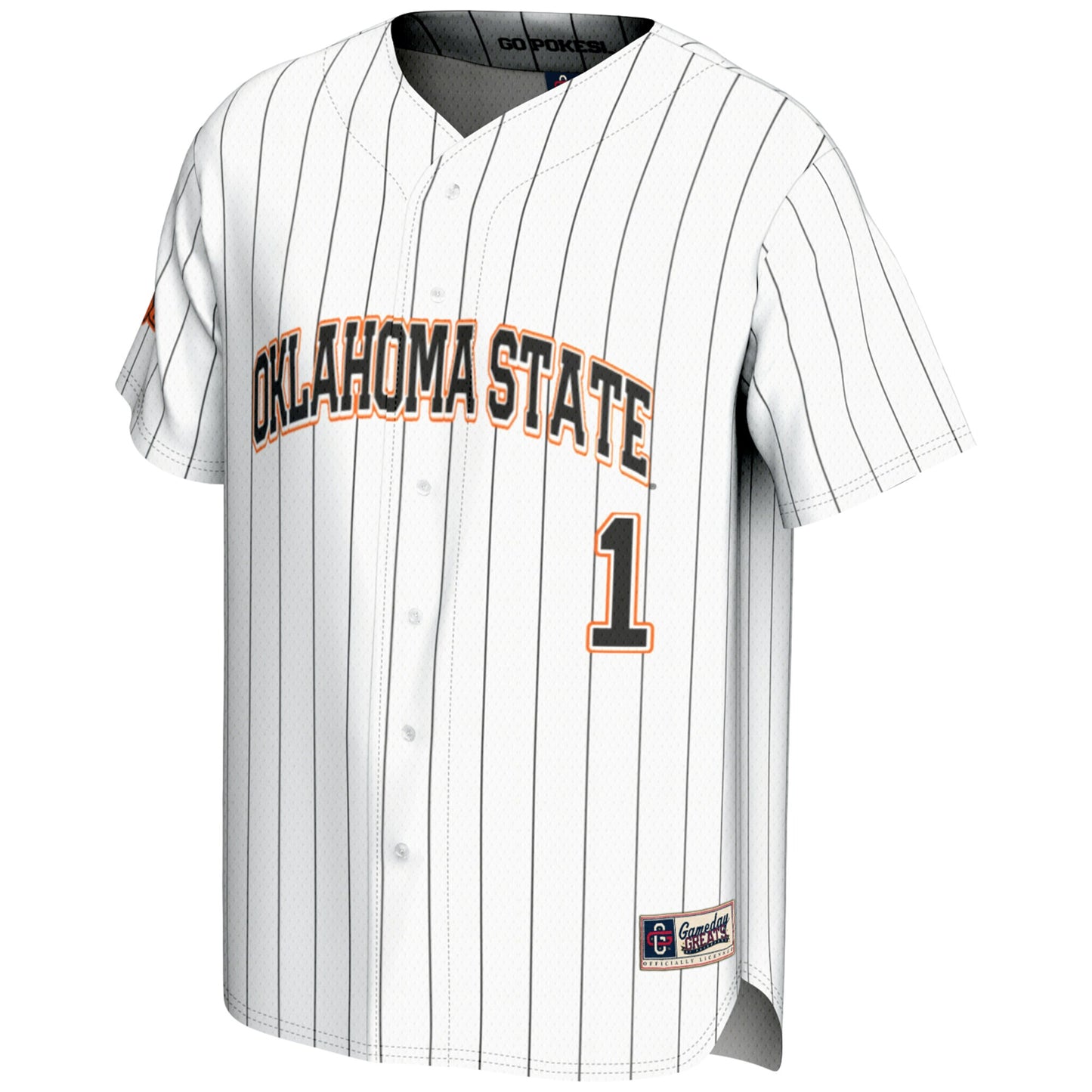 #1 Oklahoma State Cowboys GameDay Greats Lightweight Baseball Fashion Jersey - Orange