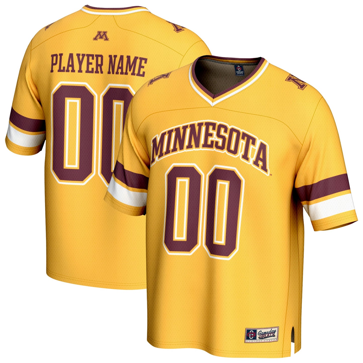 Minnesota Golden Gophers GameDay Greats Youth NIL Pick-A-Player Football Fashion Jersey - Gold