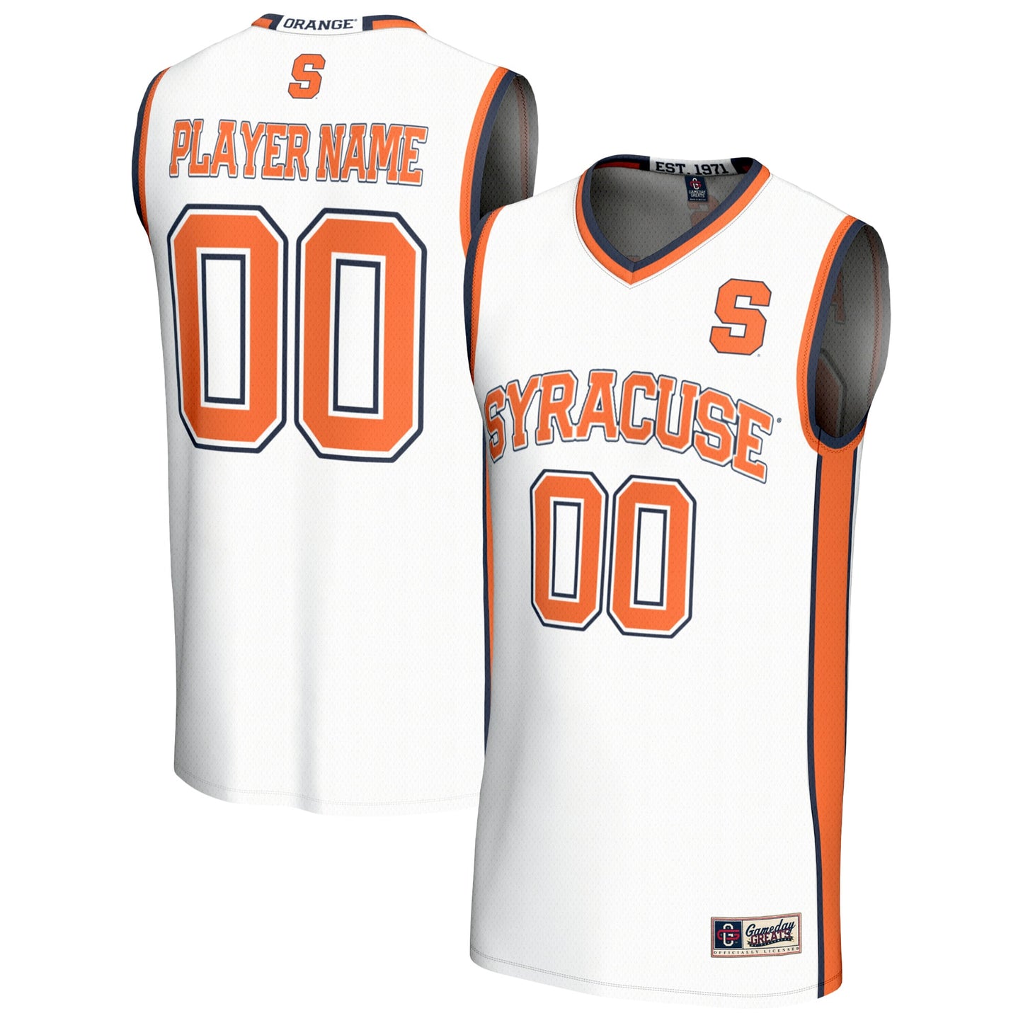 Syracuse Orange GameDay Greats Unisex Lightweight Collegiate Women's Basketball NIL Pick-A-Player Fashion Jersey - Navy