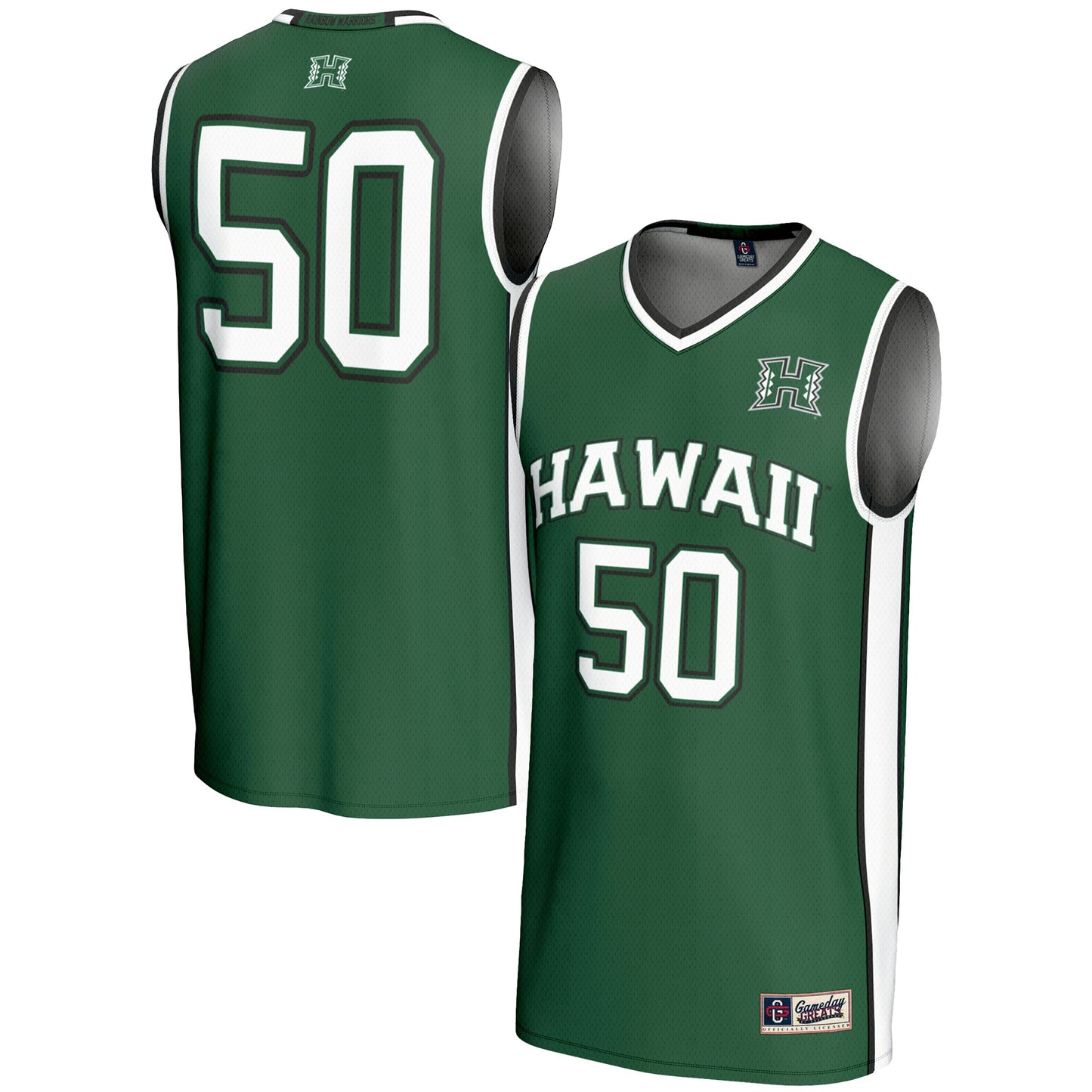 #50 Hawaii Rainbow Warriors GameDay Greats Youth Lightweight Basketball Jersey - Green