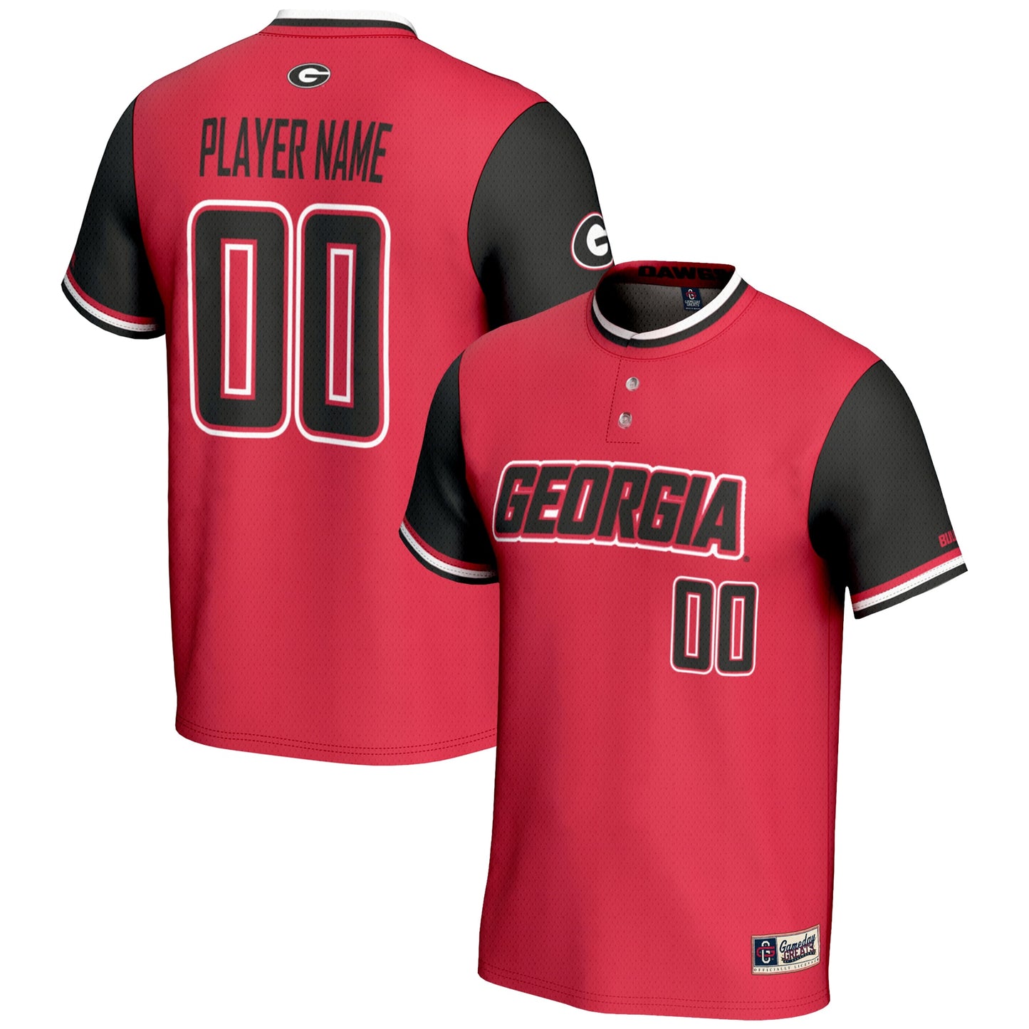 Georgia Bulldogs GameDay Greats Youth NIL Pick-A-Player Lightweight Softball Jersey - White