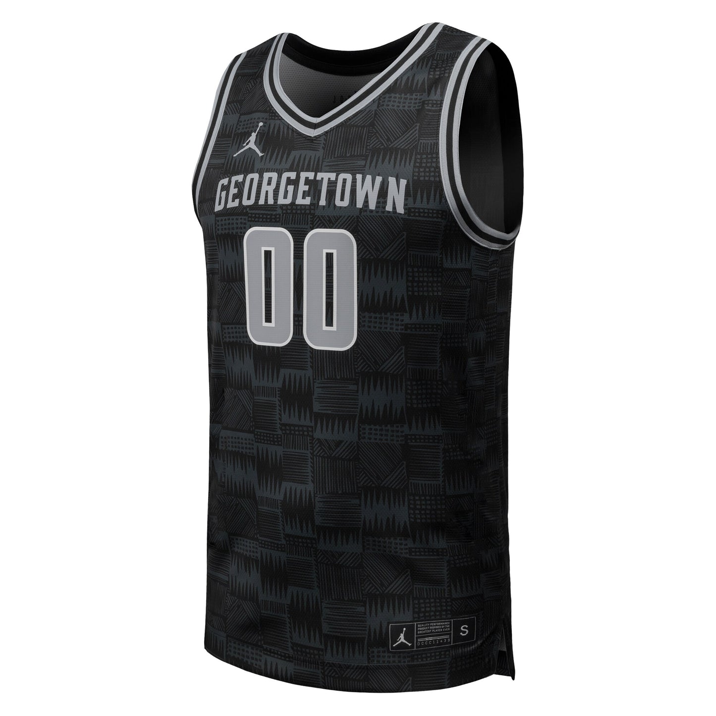 #00 Georgetown Hoyas Jordan Brand Replica Basketball Jersey - Black