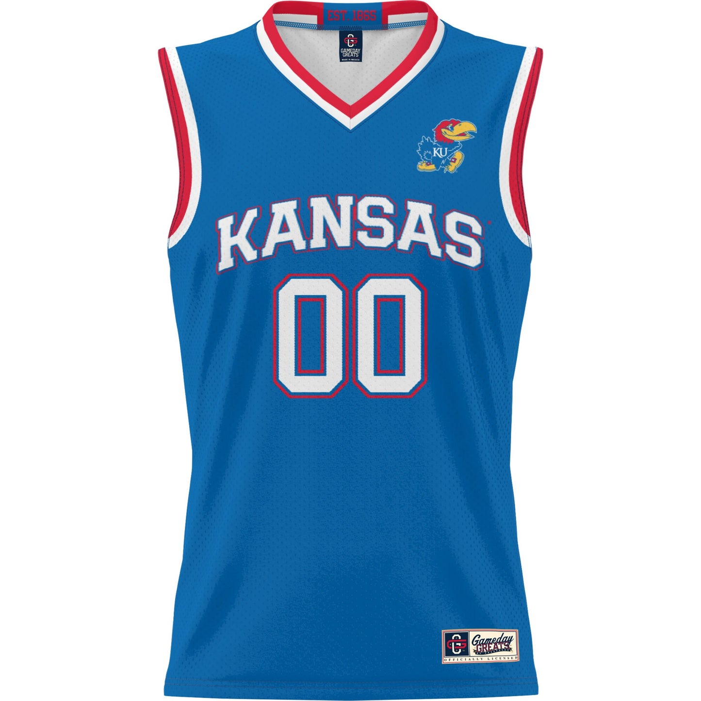 Kansas Jayhawks GameDay Greats Youth NIL Pick-A-Player Lightweight Men's Basketball Jersey - White