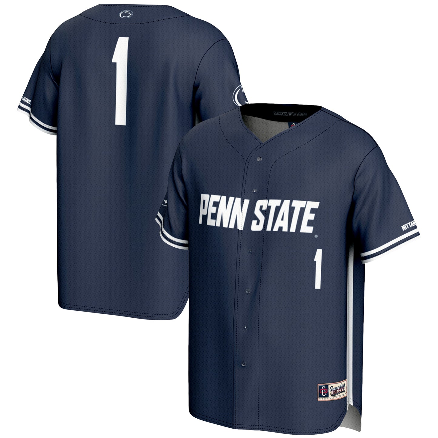 #1 Penn State Nittany Lions GameDay Greats Youth Lightweight Baseball Fashion Jersey - Navy