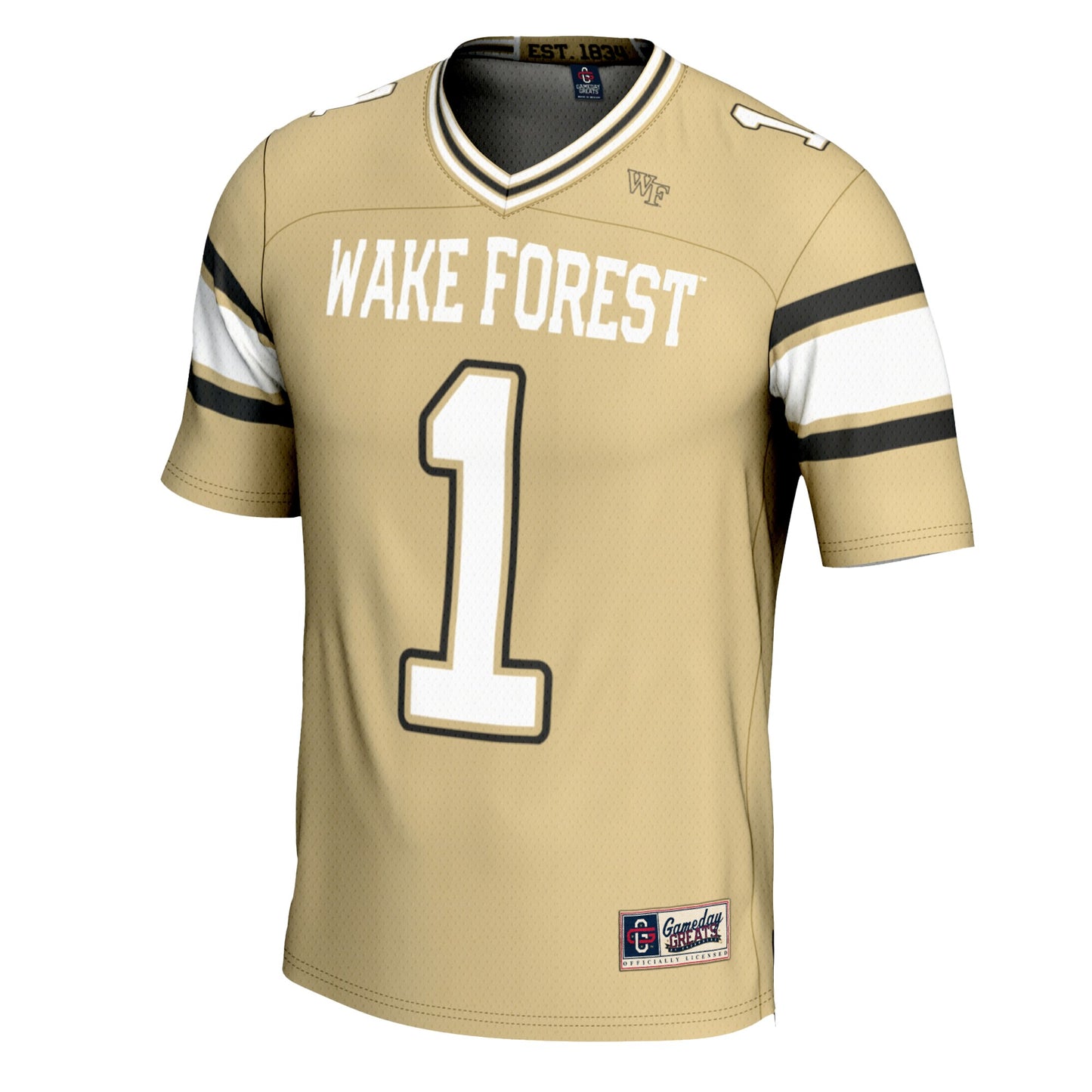 #1 Wake Forest Demon Deacons GameDay Greats Youth Football Jersey - Gold