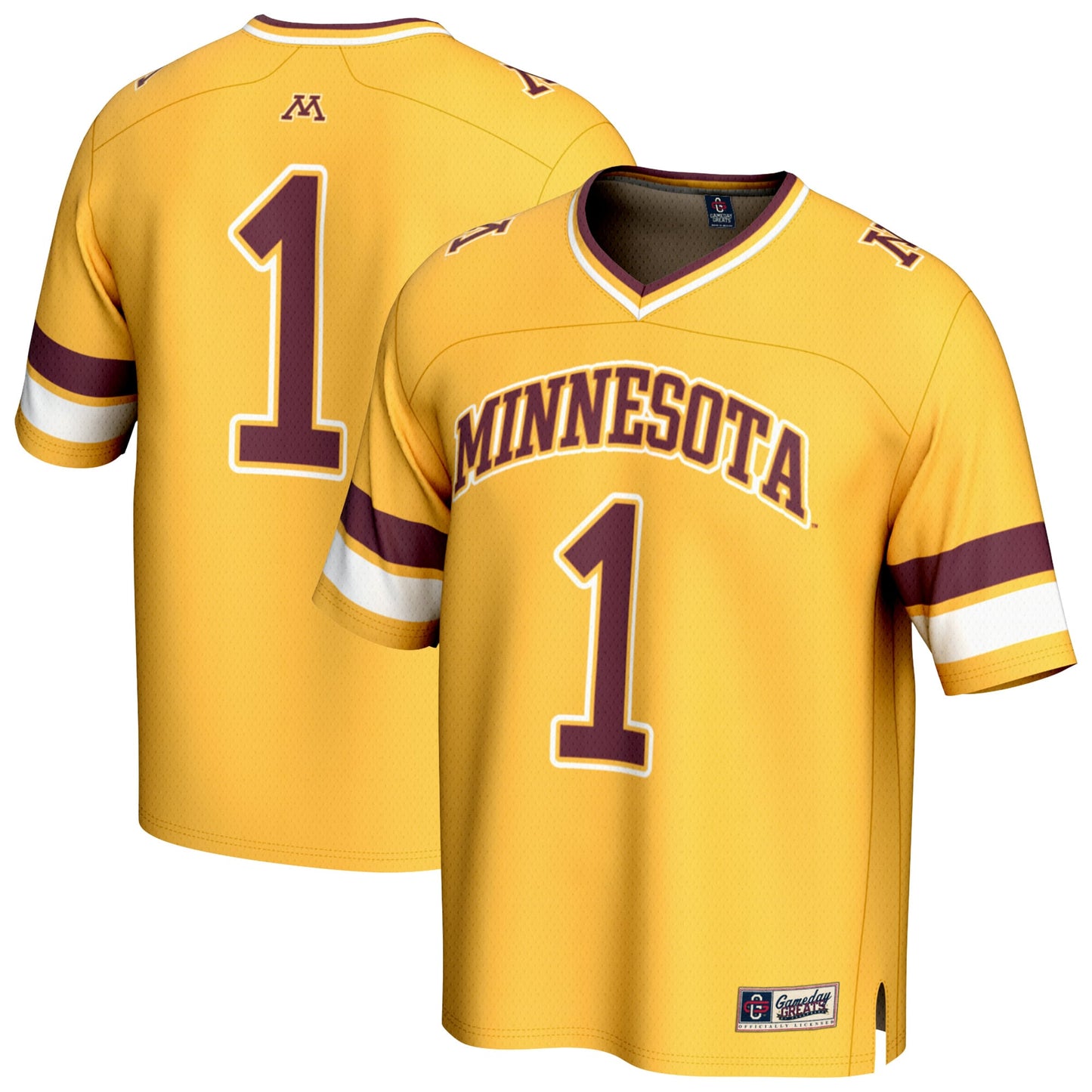 #1 Minnesota Golden Gophers GameDay Greats Youth Collegiate Football Fashion Jersey - Gold