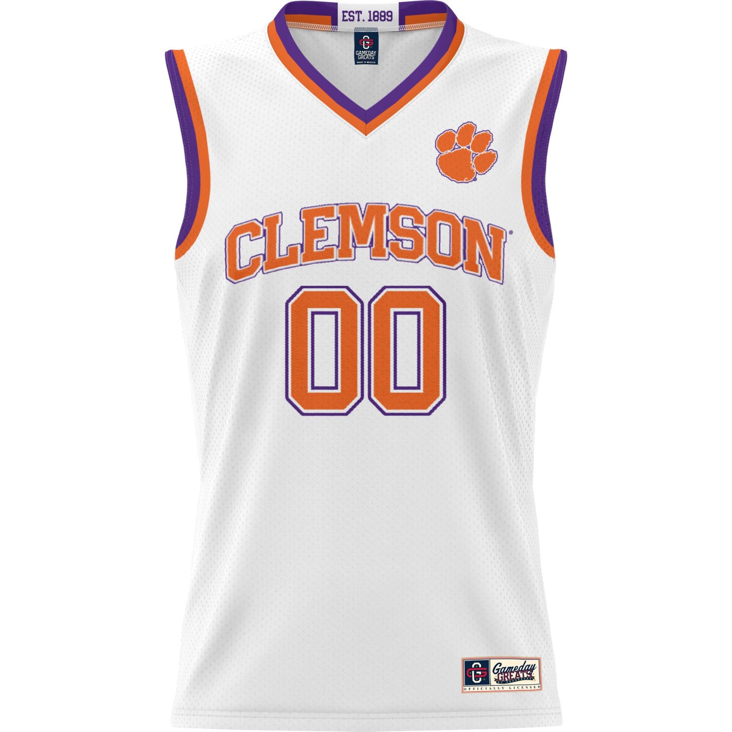 Clemson Tigers GameDay Greats Youth NIL Pick-A-Player Lightweight Women's Basketball Jersey - White