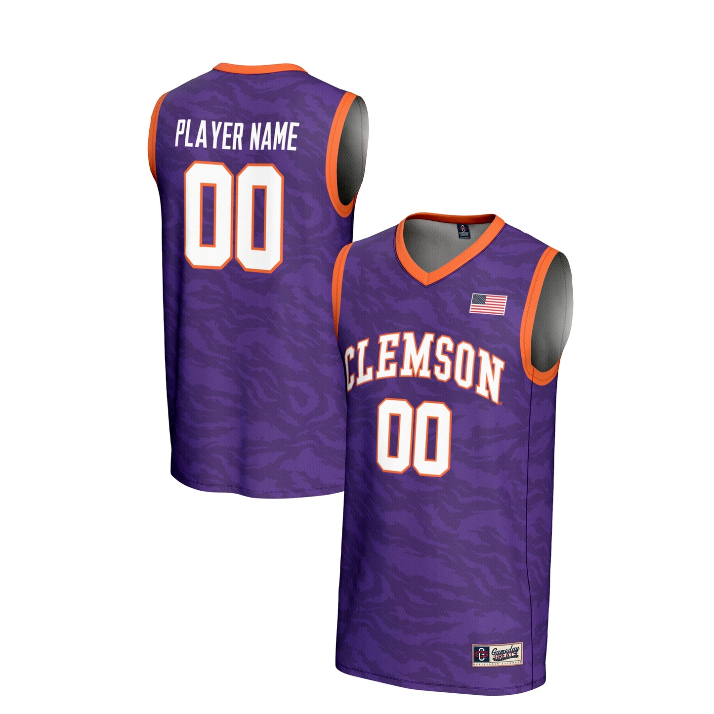 Clemson Tigers GameDay Greats Unisex NIL Pick-A-Player Men's Basketball Lightweight Jersey - Orange