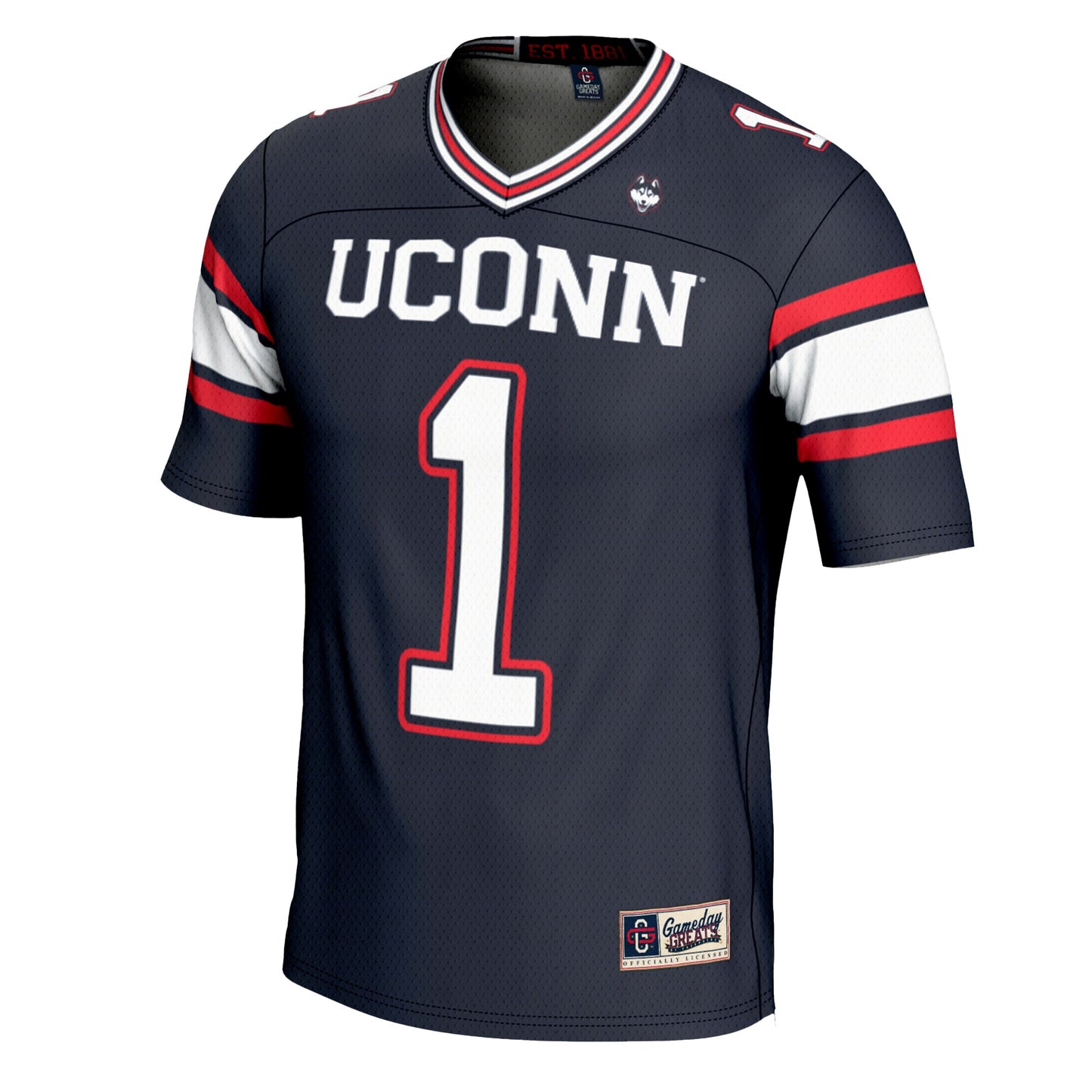 #1 UConn Huskies GameDay Greats Youth Football Jersey - White