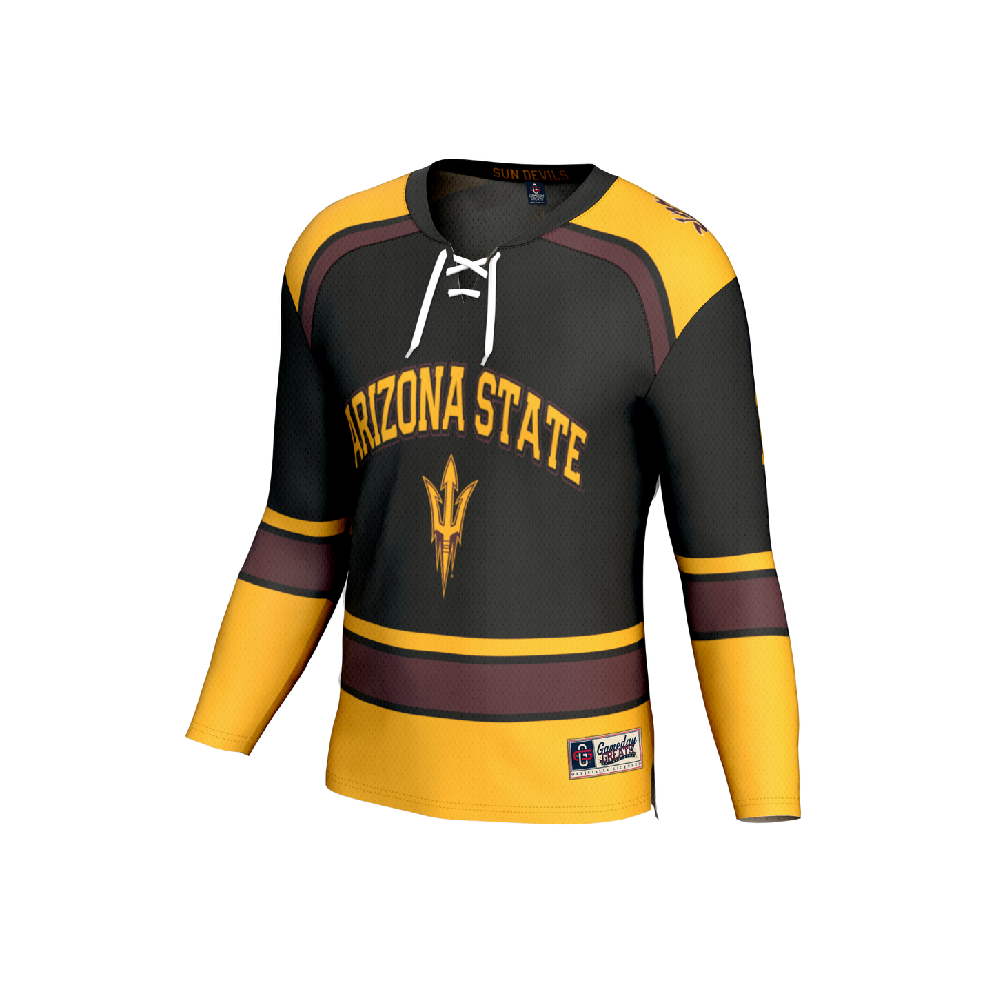 Arizona State Sun Devils GameDay Greats Unisex Lightweight Hockey Fashion Jersey - Black